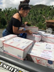 packages sent to USVI